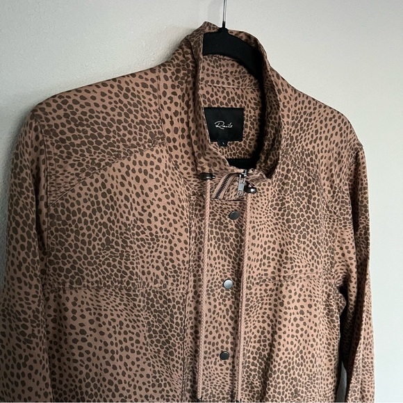 NWOT Rails Tennessee Jacket Tawny Spots Brown Casual Women’s Large - Picture 4 of 14